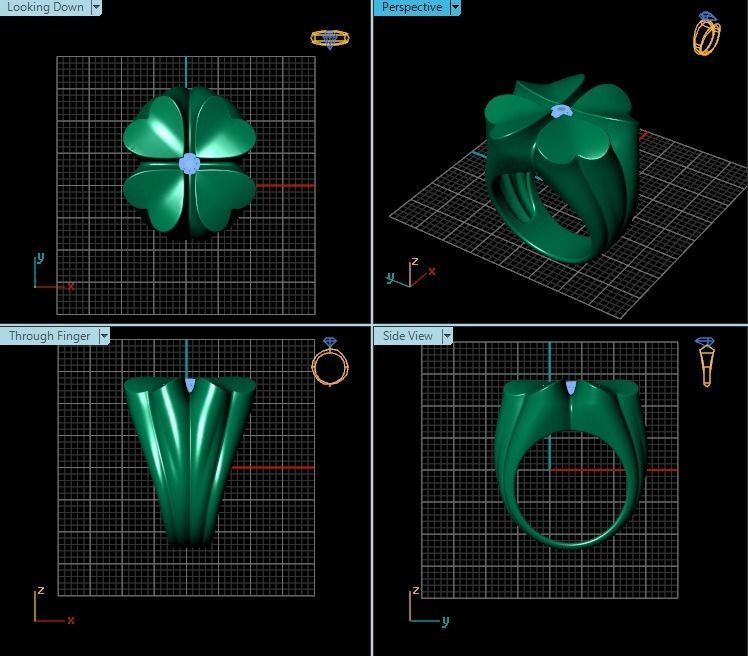 Ring R0578  3D print model_2
