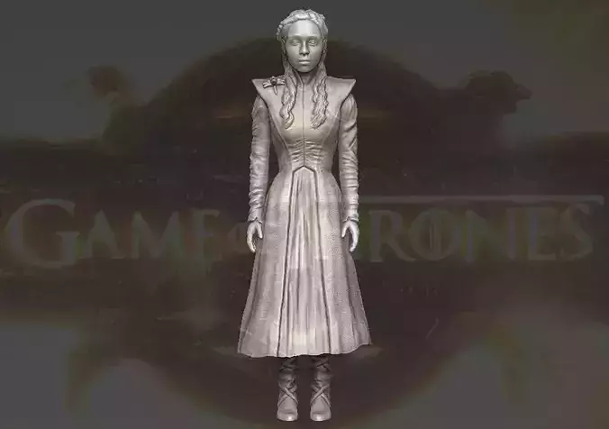 Daenerys Targaryen Game of Thrones 3D printing ready stl obj 3D print model