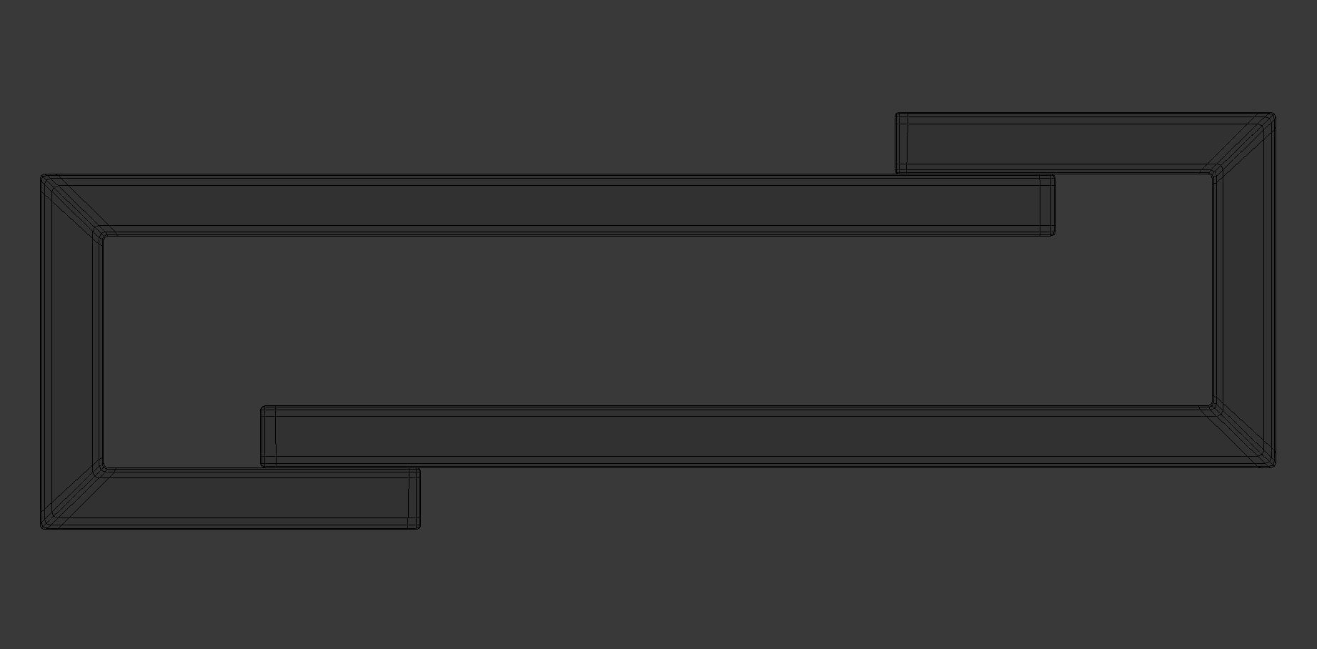 Minimal style Wooden Coffee Table Low-poly 3D model_8