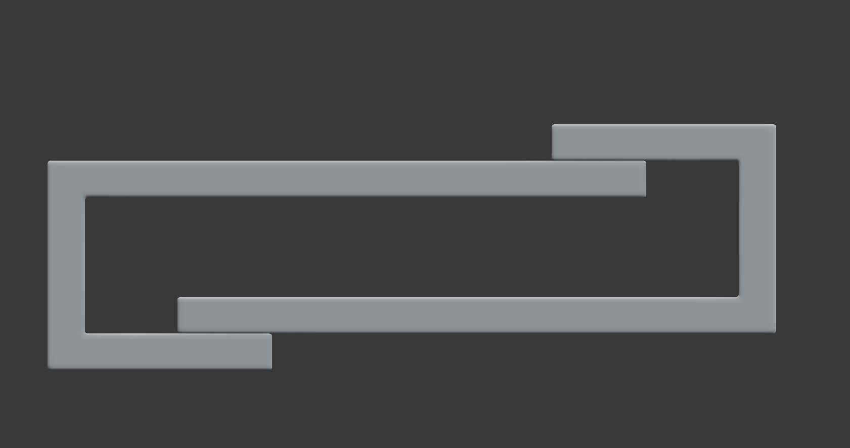 Minimal style Wooden Coffee Table Low-poly 3D model_3