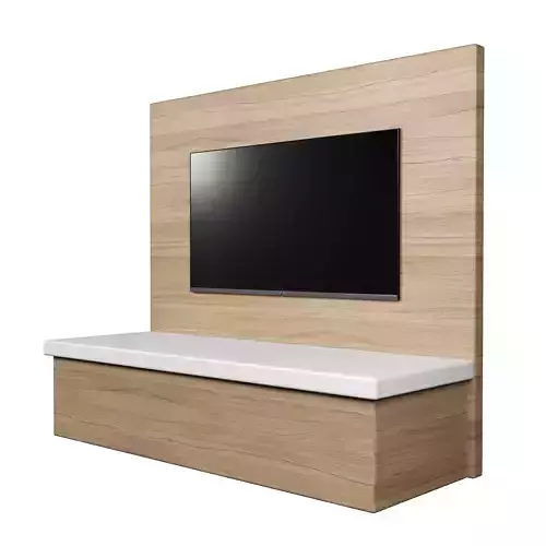 TV Wall Panel with a Flat Screen TV 