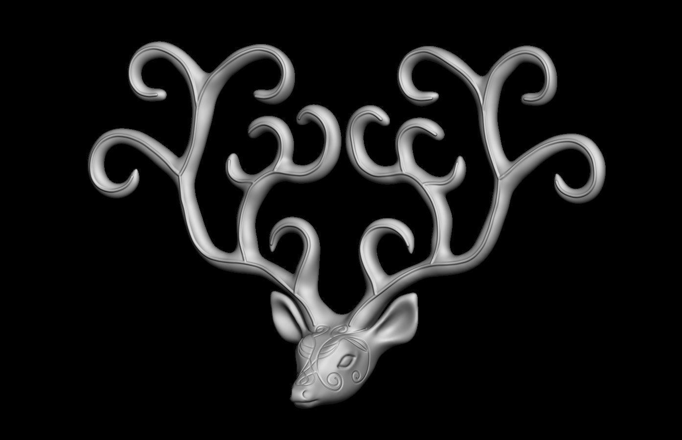 Deer head 3D model 3D printable | CGTrader