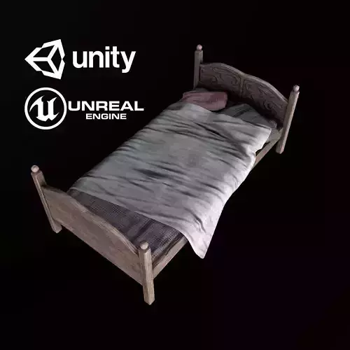 Tavern Bed - PBR Game Ready