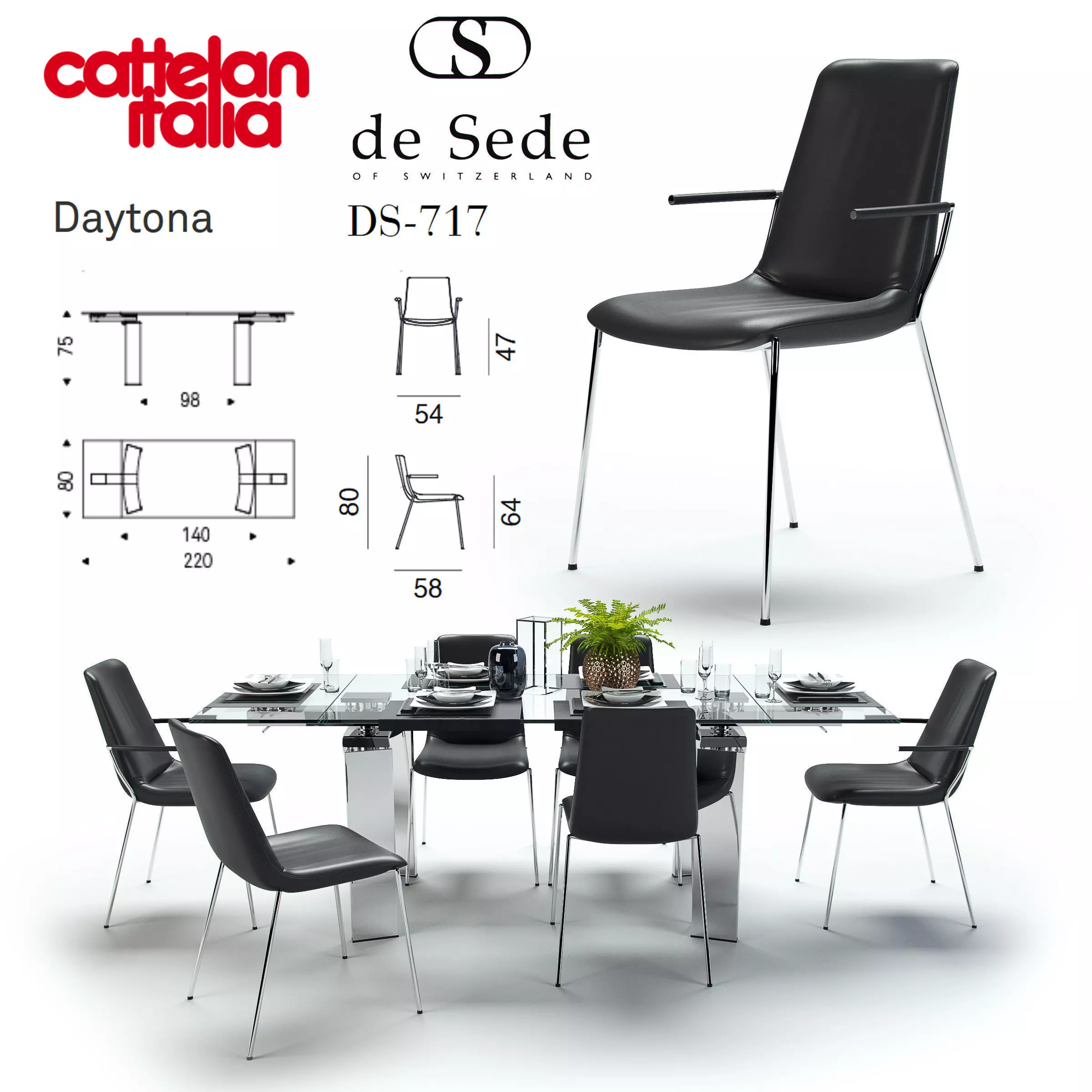 Daytona Cattelan Italia DS-717 de Sede 3D model