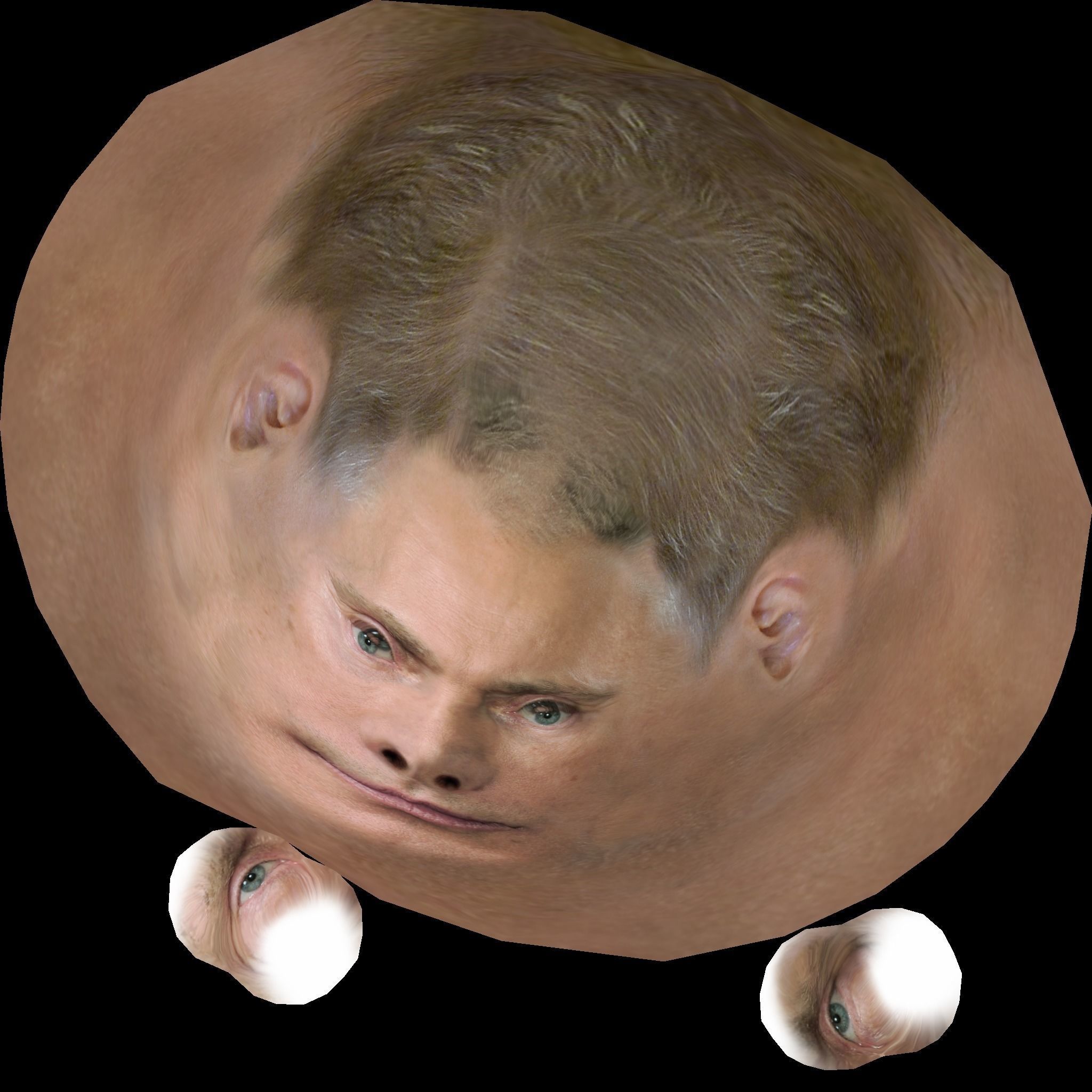 Hyperrealistic Putin 3D Head Low-poly 3D model_2