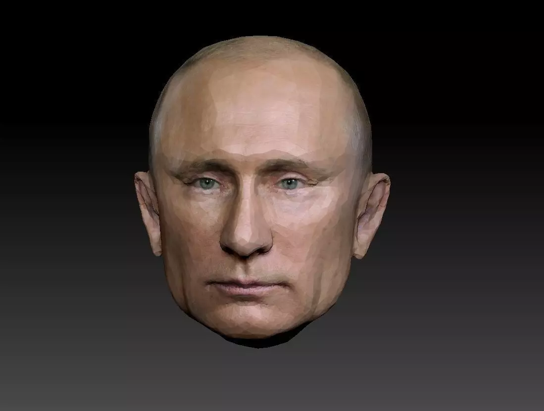 Hyperrealistic Putin 3D Head Low-poly 3D model_0