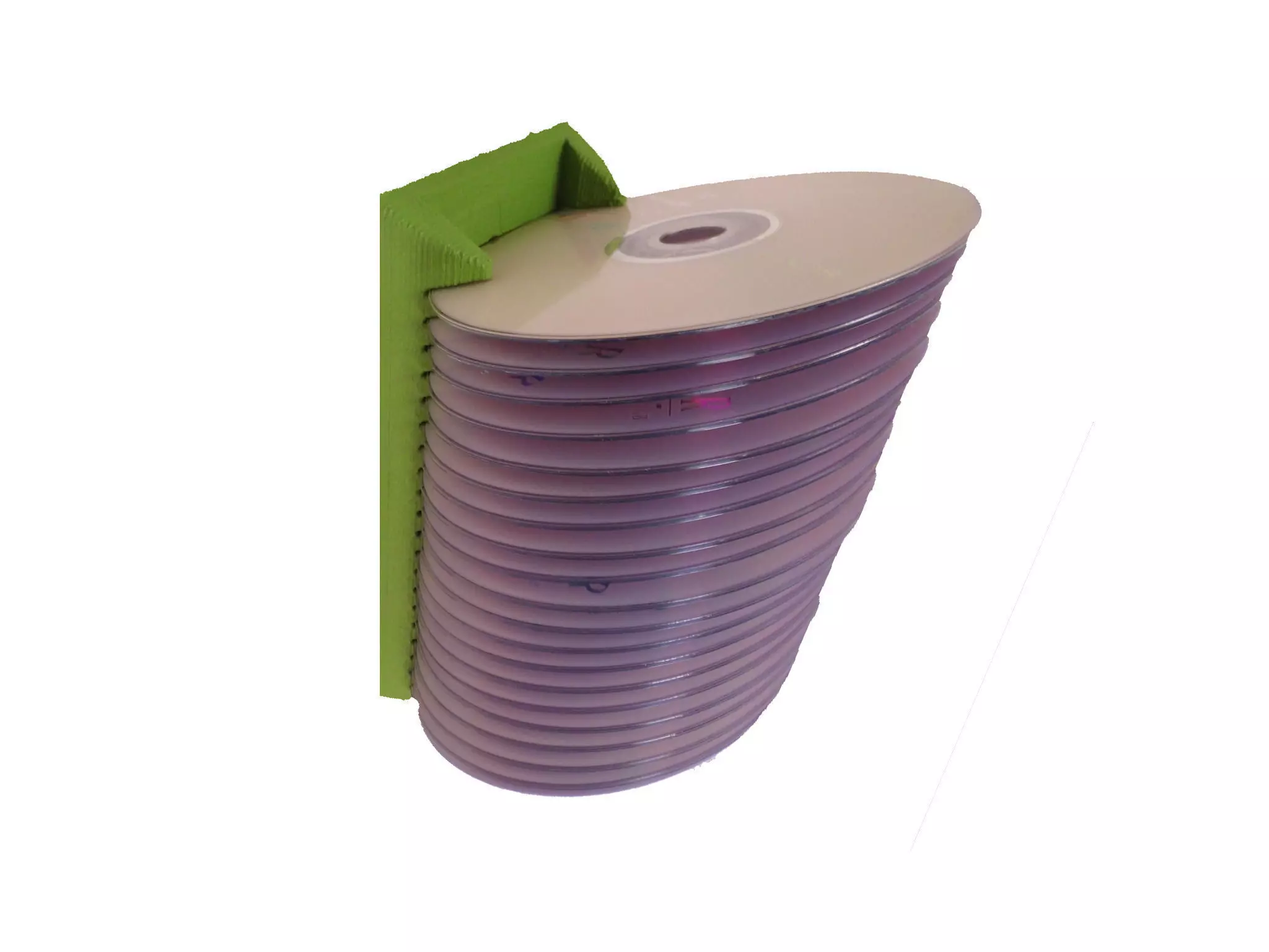 CD Holder wall mounted 3D print model_0