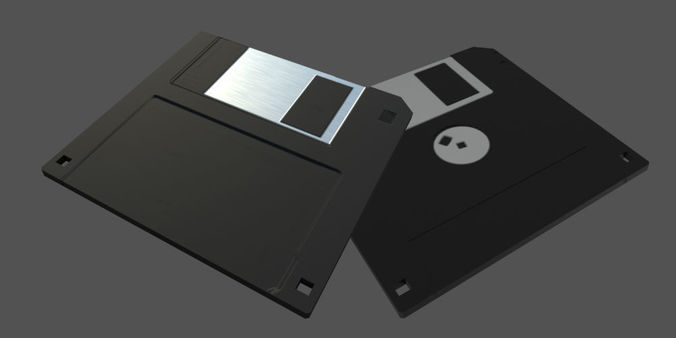 Floppy disk Free low-poly 3D model