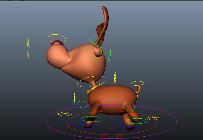 Deer Full Rigged Low-poly 3D model_15