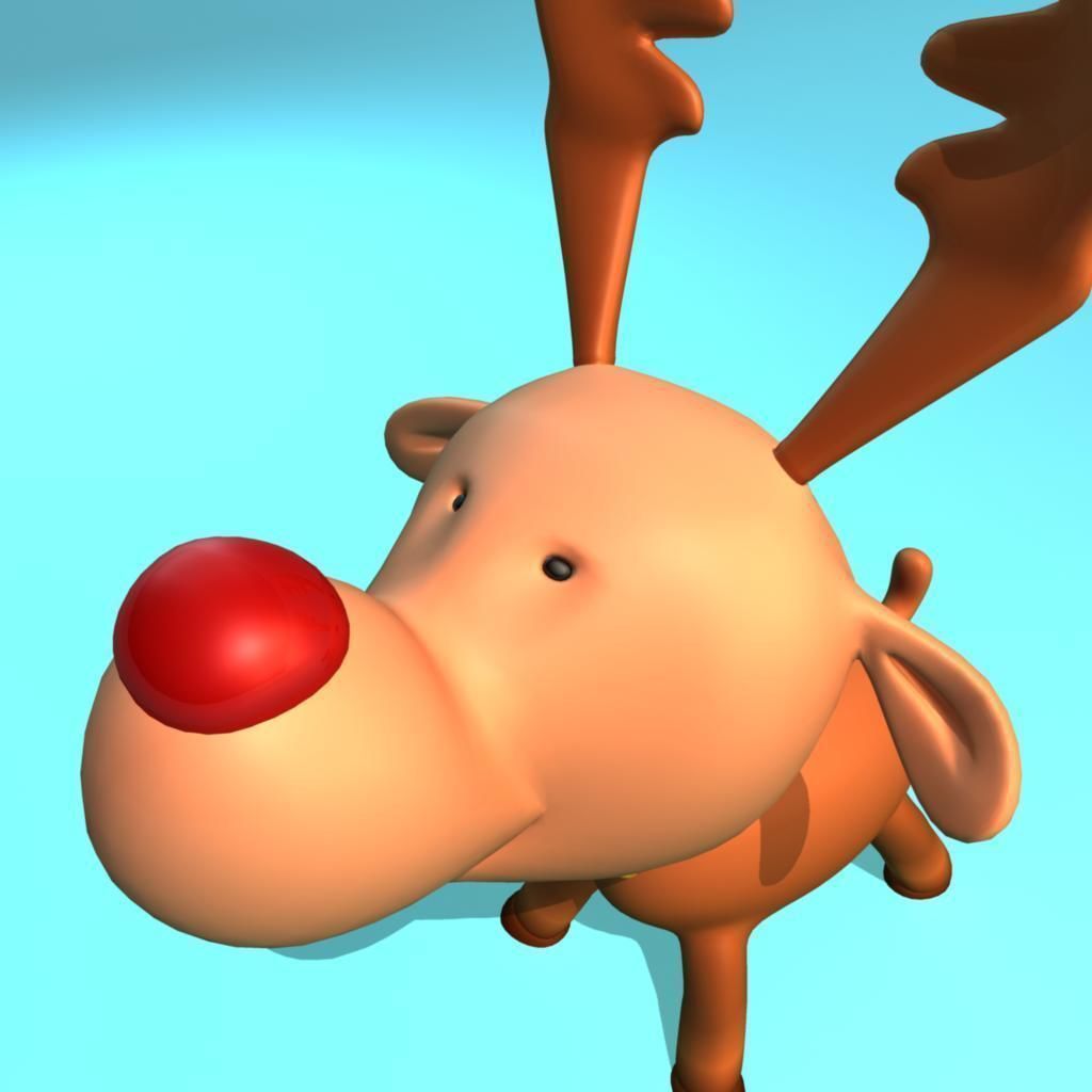 Deer Full Rigged Low-poly 3D model_7
