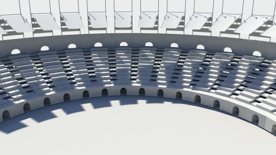 Gladiator arena 3D model_1