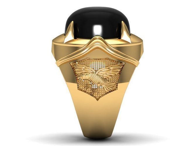 ring men gem eagle 3D print model