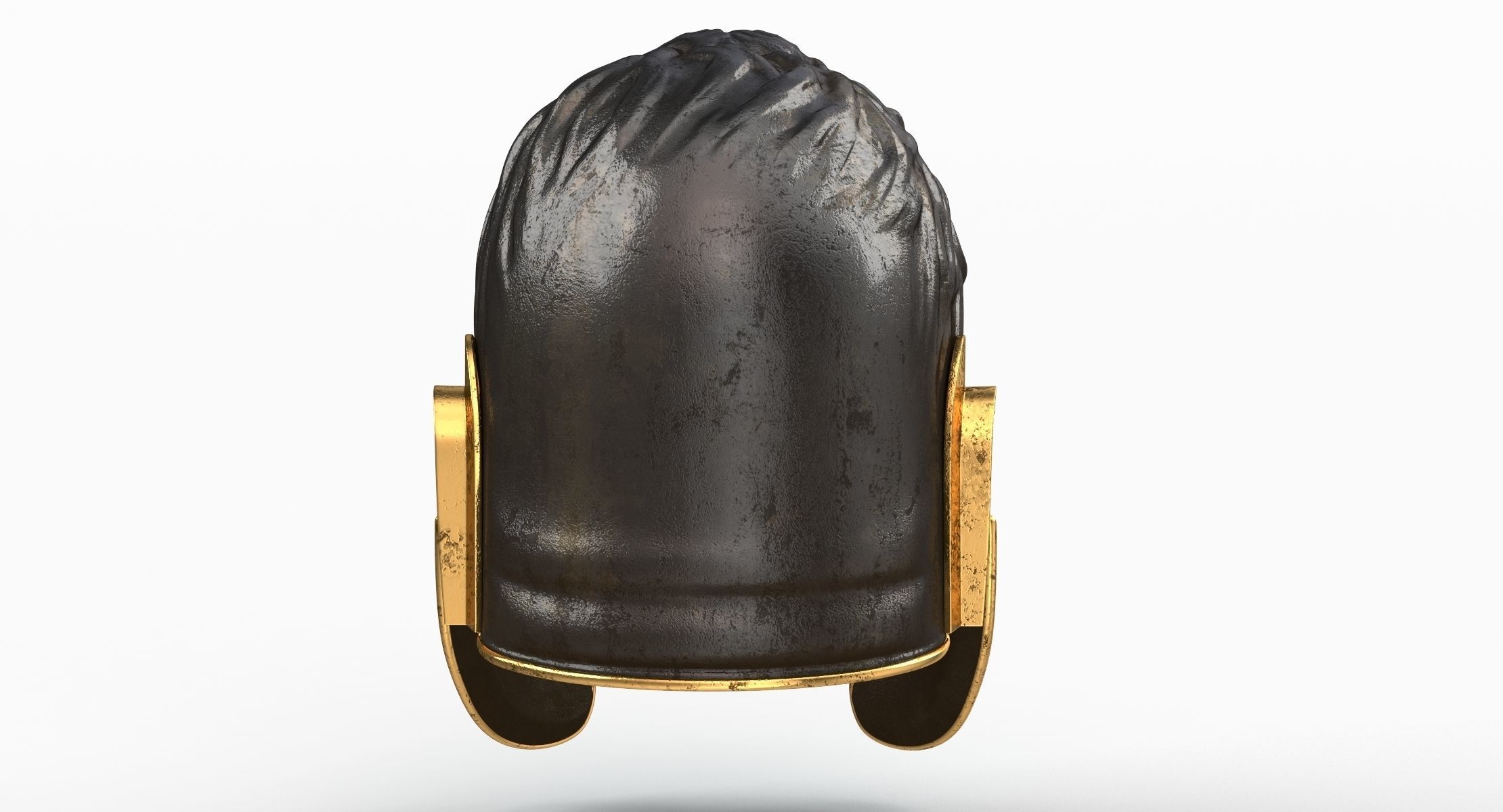 Medieval lion helmet v2 3D model_4