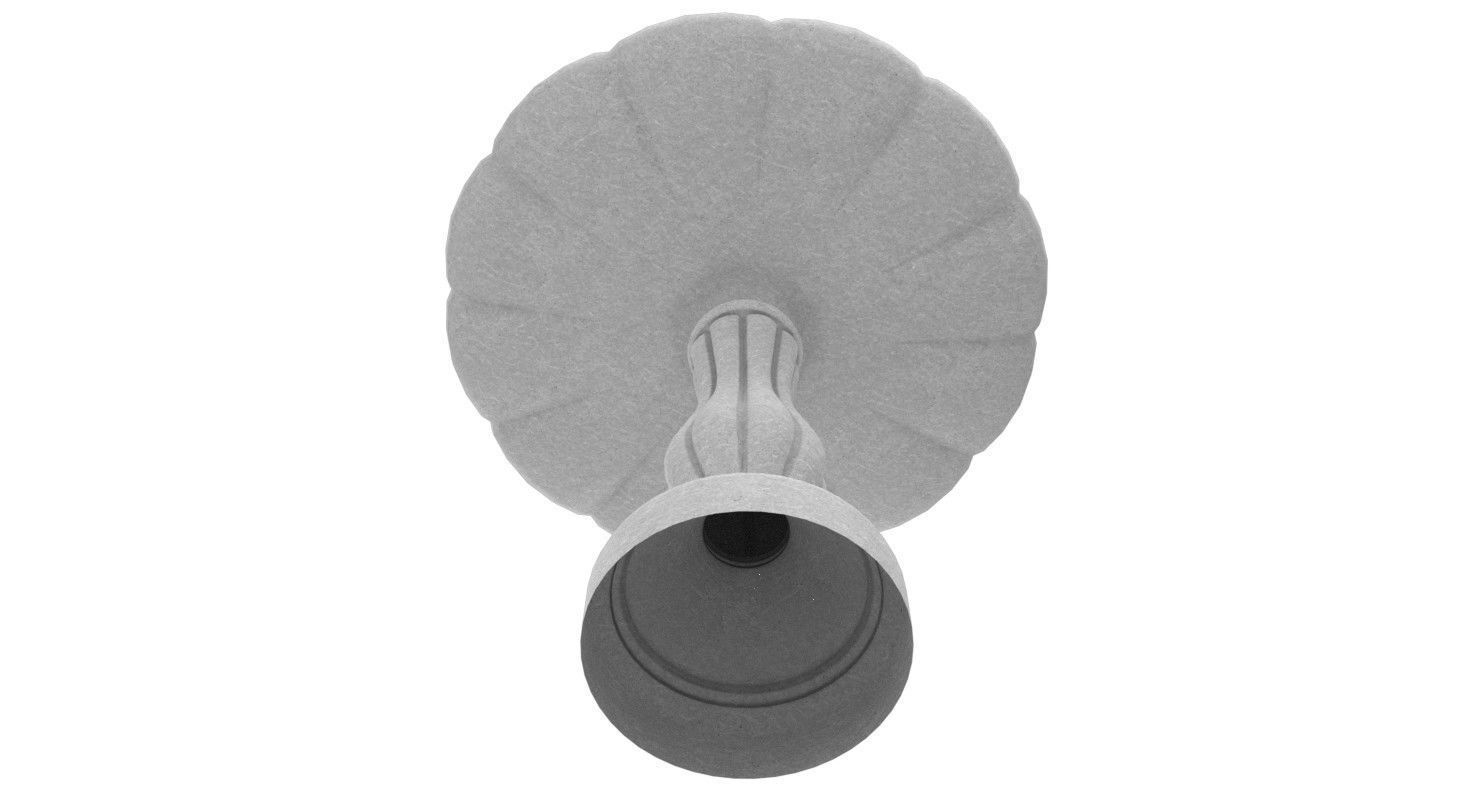 Bird Bath 3 Low-poly 3D model_3