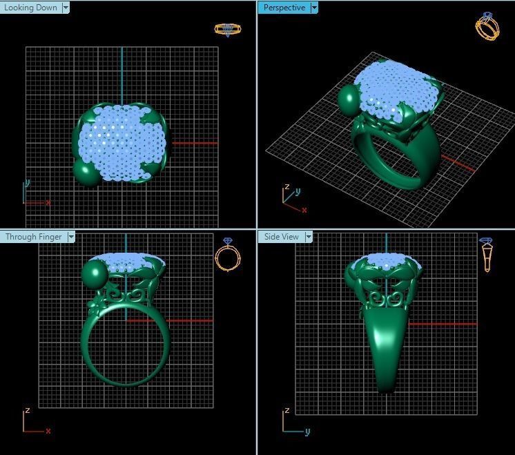 Ring R0589 3D print model_2