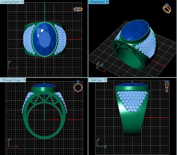 Ring R0591 3D print model_2