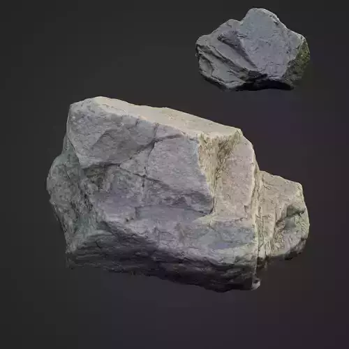 3d scanned nature stone 021