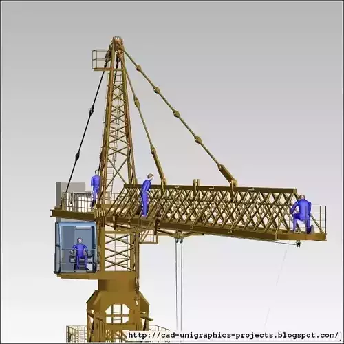 TOWER CRANE -ASSEMBLY- Free 3D model
