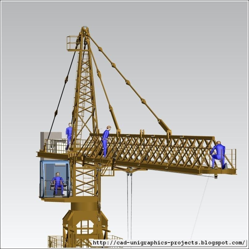 TOWER CRANE ASSEMBLY free 3D model CGTrader