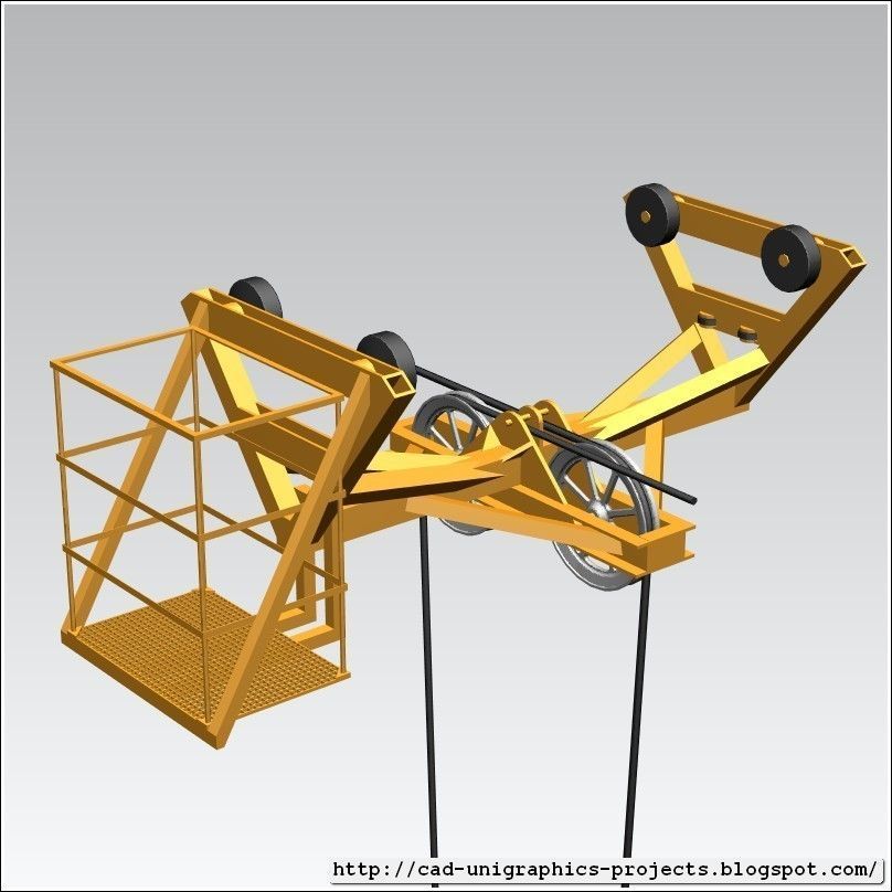 TOWER CRANE -Trolley- Free 3D model_1