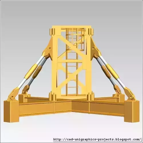 TOWER CRANE -Crane body segment ground base-