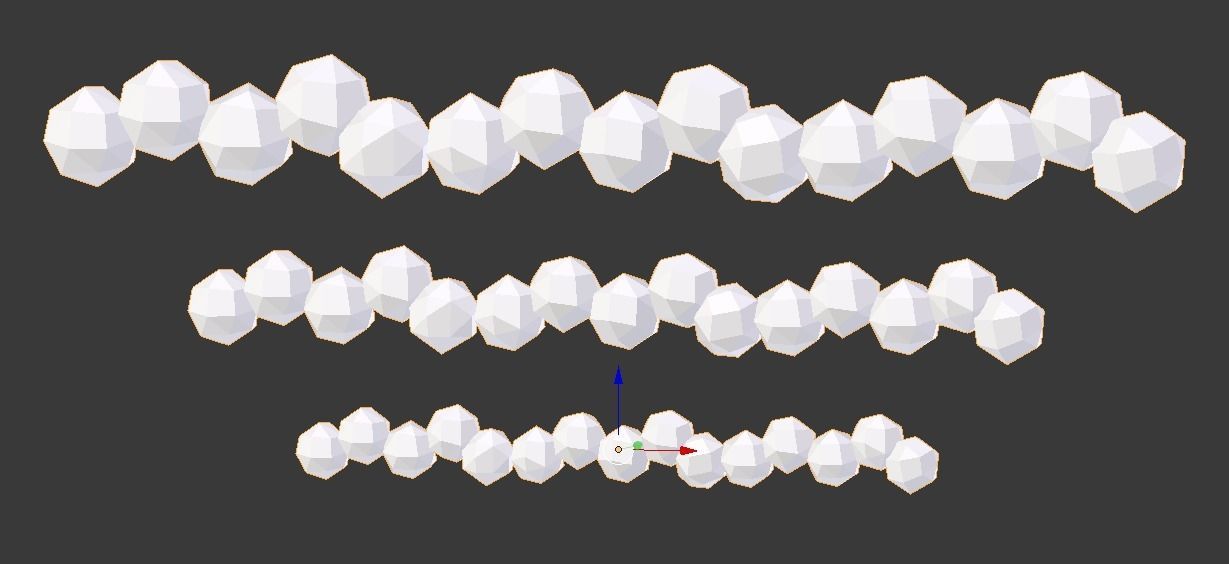 Low Poly Clouds pack Low-poly 3D model_13