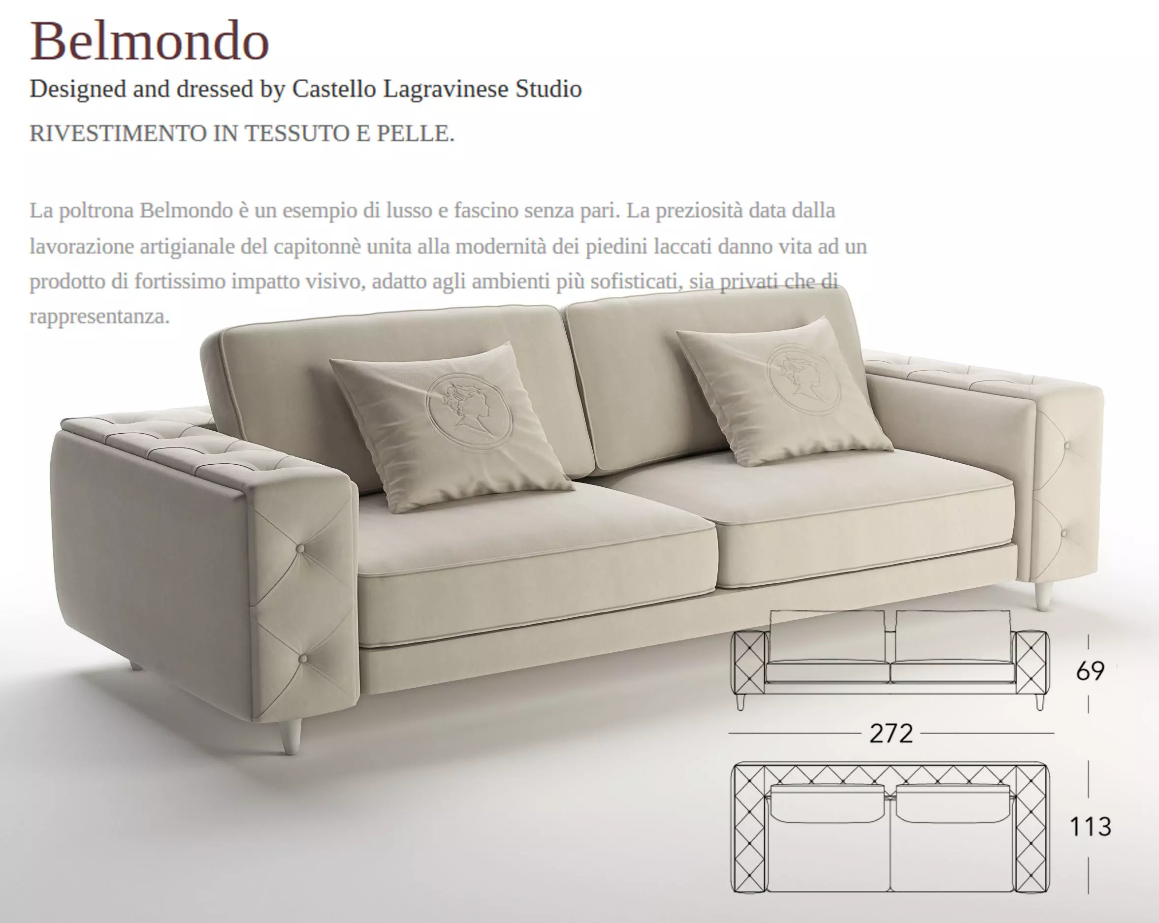 Alberta Belmondo Sofa 3D model