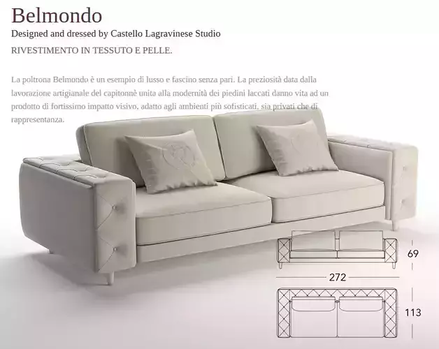 Alberta  Belmondo Sofa  3D model