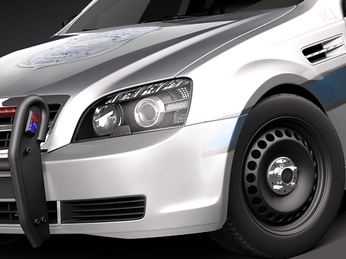 Chevrolet Caprice Impala Police Patrol Car 3D Model 3D model_2