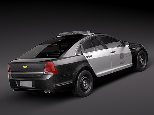 Chevrolet Caprice Impala Police Patrol Car 3D Model 3D model_12