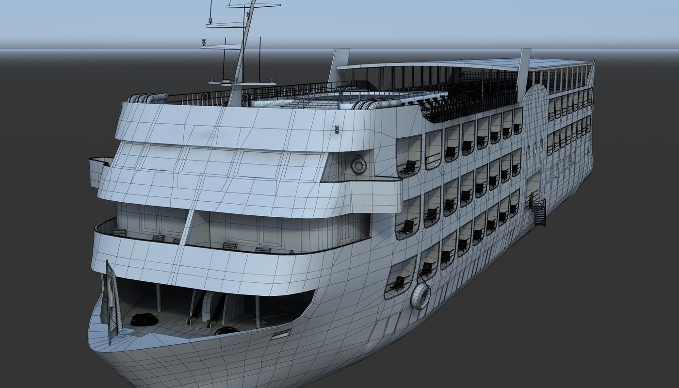 Cruise Ship 3D model_8