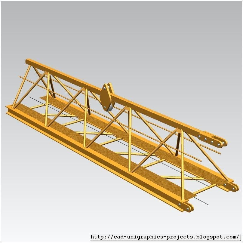 TOWER CRANE -Crane jib main- Free 3D model_2