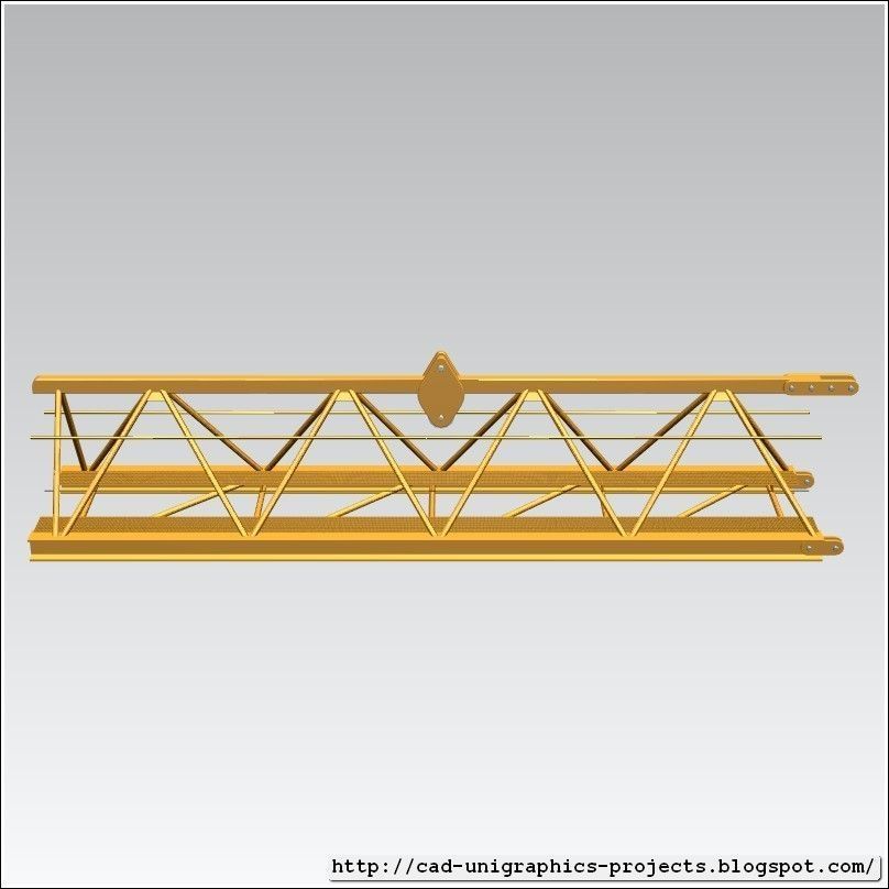 TOWER CRANE -Crane jib main- Free 3D model_1