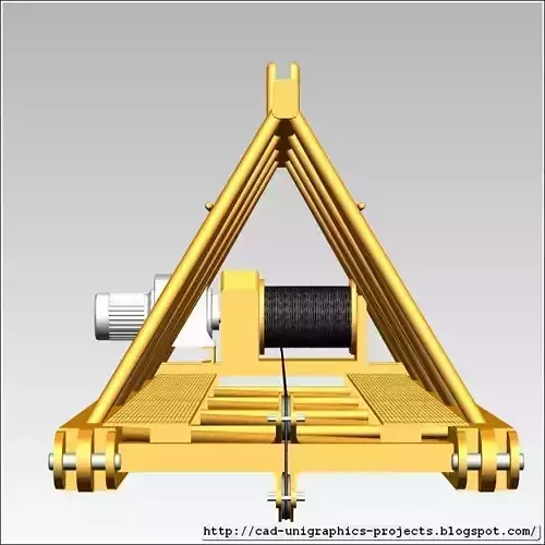 TOWER CRANE -Crane jib-base- Free 3D model