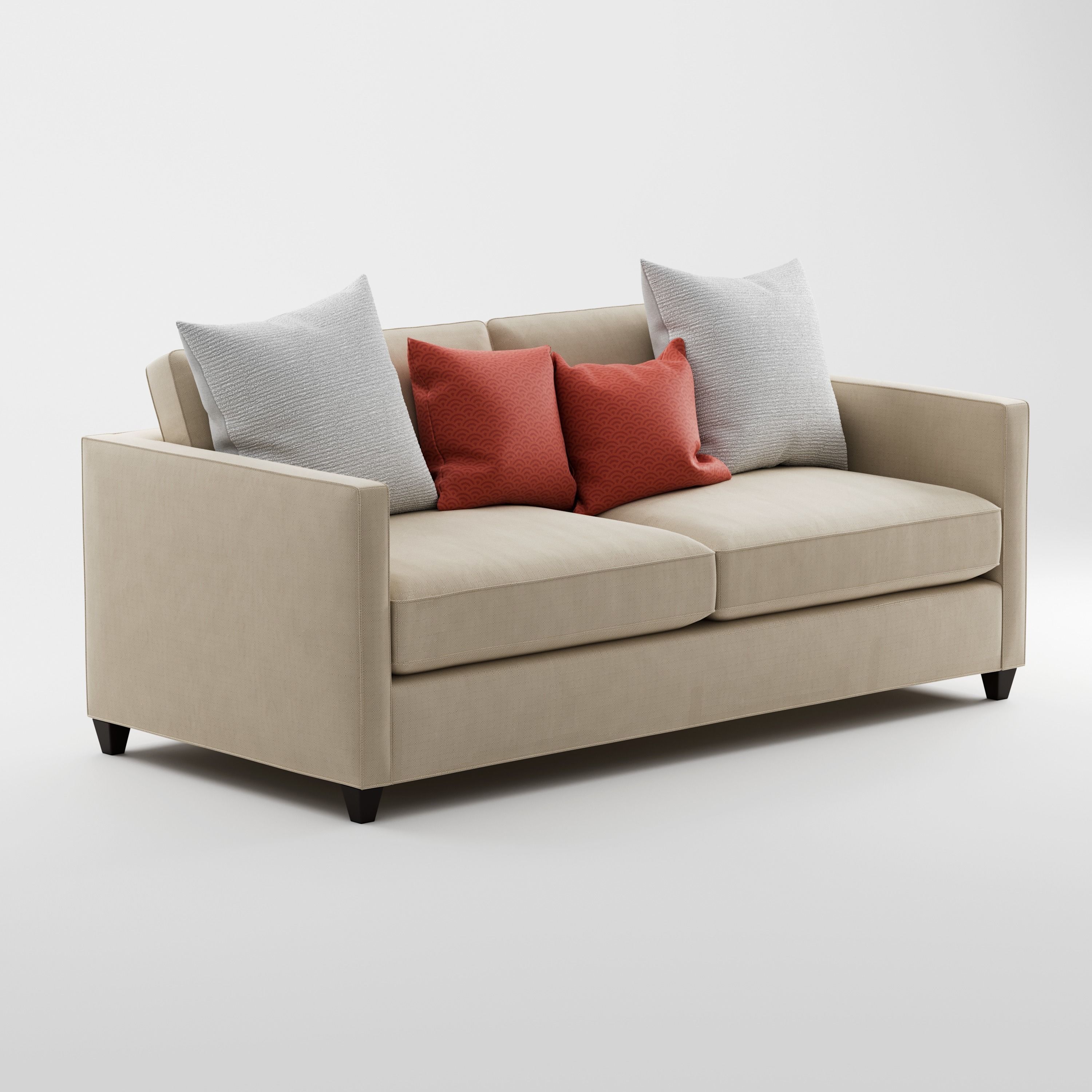 Crate and Barrel Dryden Apartment Sofa 3D model_2