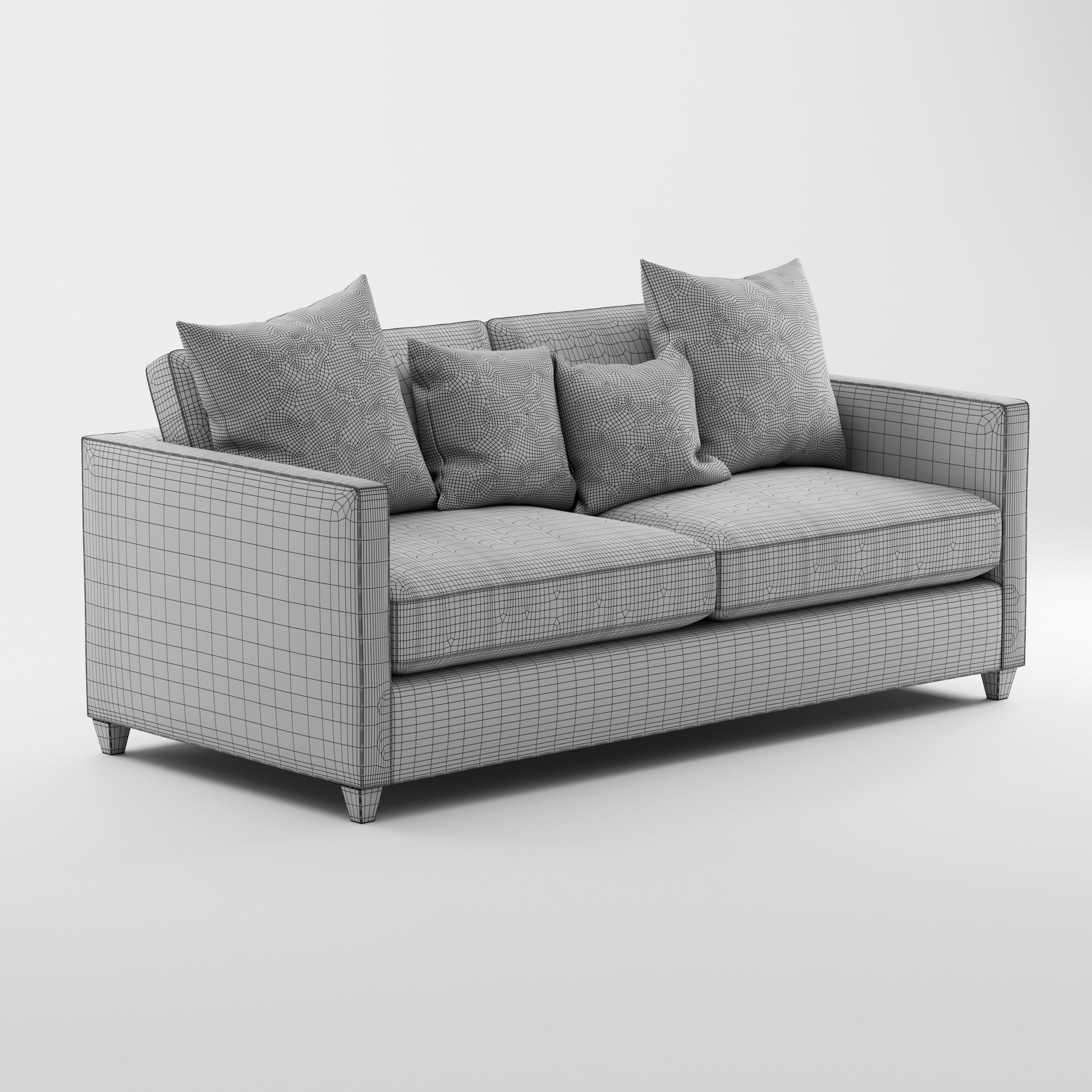 Crate and Barrel Dryden Apartment Sofa 3D model_10