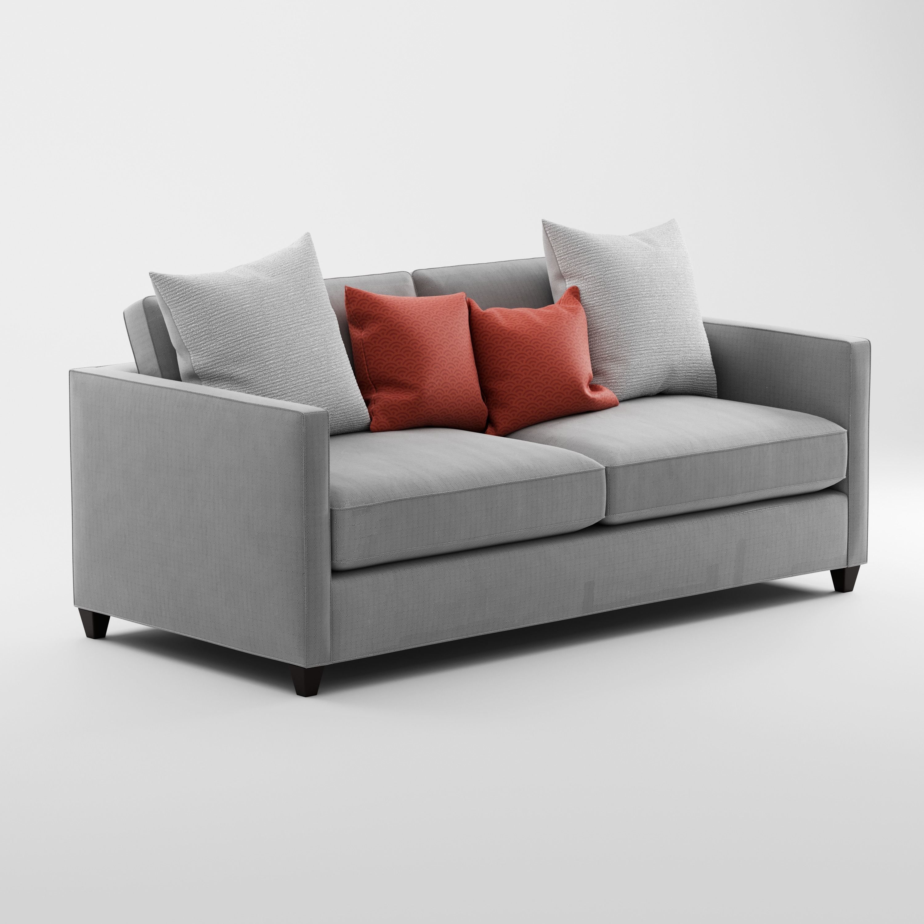 Crate and Barrel Dryden Apartment Sofa 3D model_7