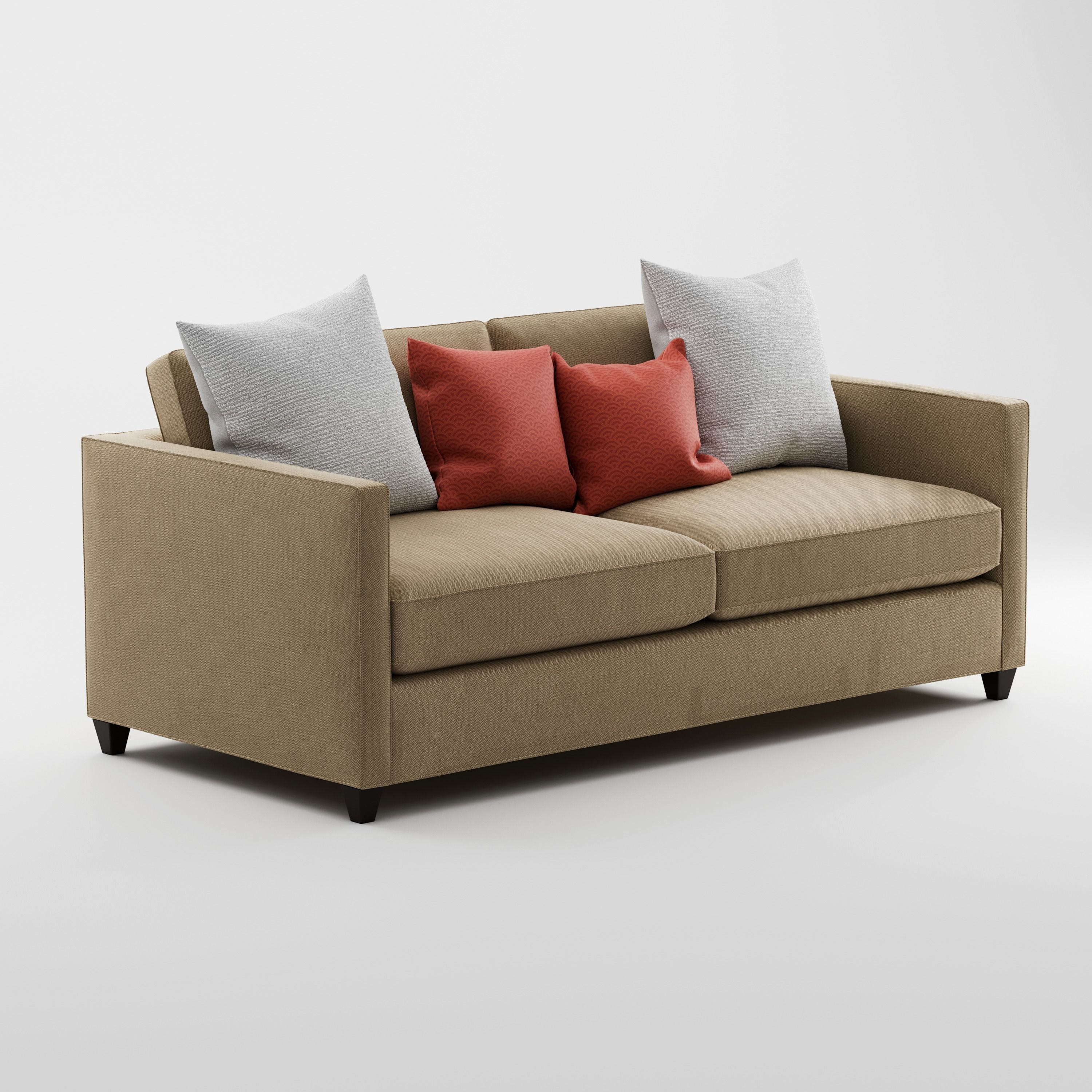 Crate and Barrel Dryden Apartment Sofa 3D model_5