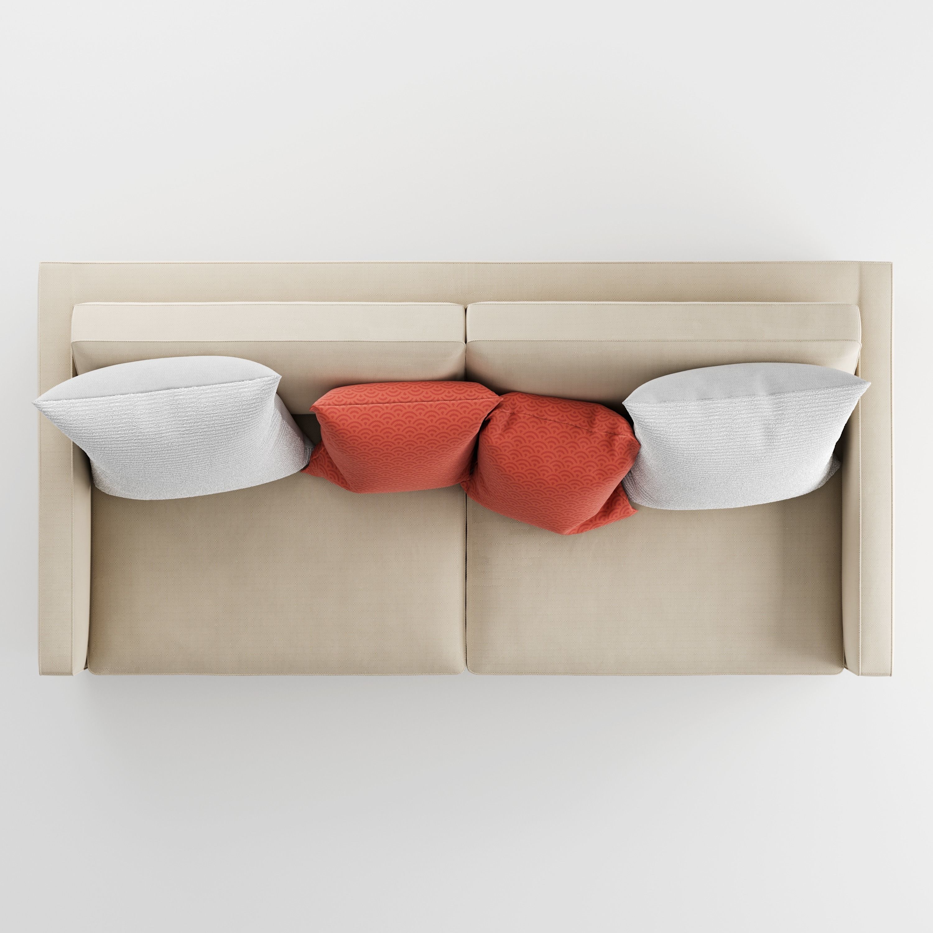 Crate and Barrel Dryden Apartment Sofa 3D model_12