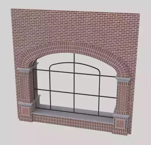 ARCHED WINDOW STOREFRONT 3D model
