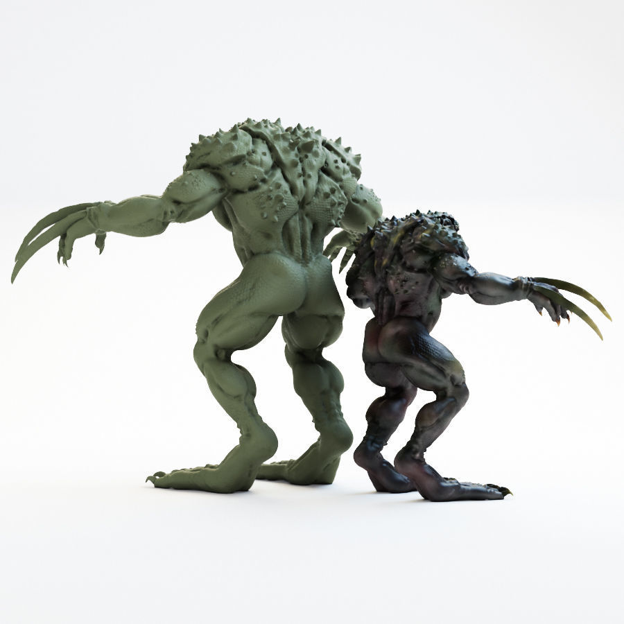 Green Monster 3D print model_2