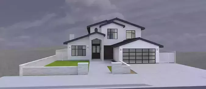 MODERN HOUSE 2 STORY 4 BEDROOMS 2 CAR GARAGE RESIDENTIAL
