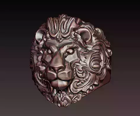 3D Lion ring filigree