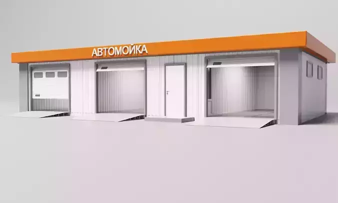 MOBILE CAR WASH 118m2 3D model