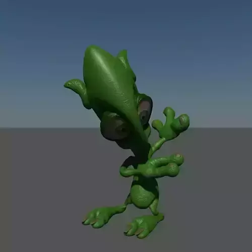 alien dance Low-poly 3D model