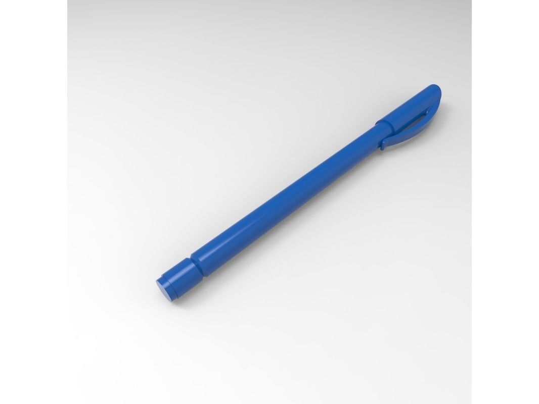 Pen simple 3D model_2