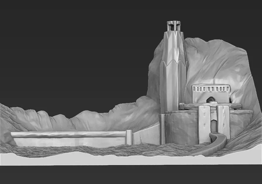 Helms Deep the Lord of the Rings 3D printable 3D print model
