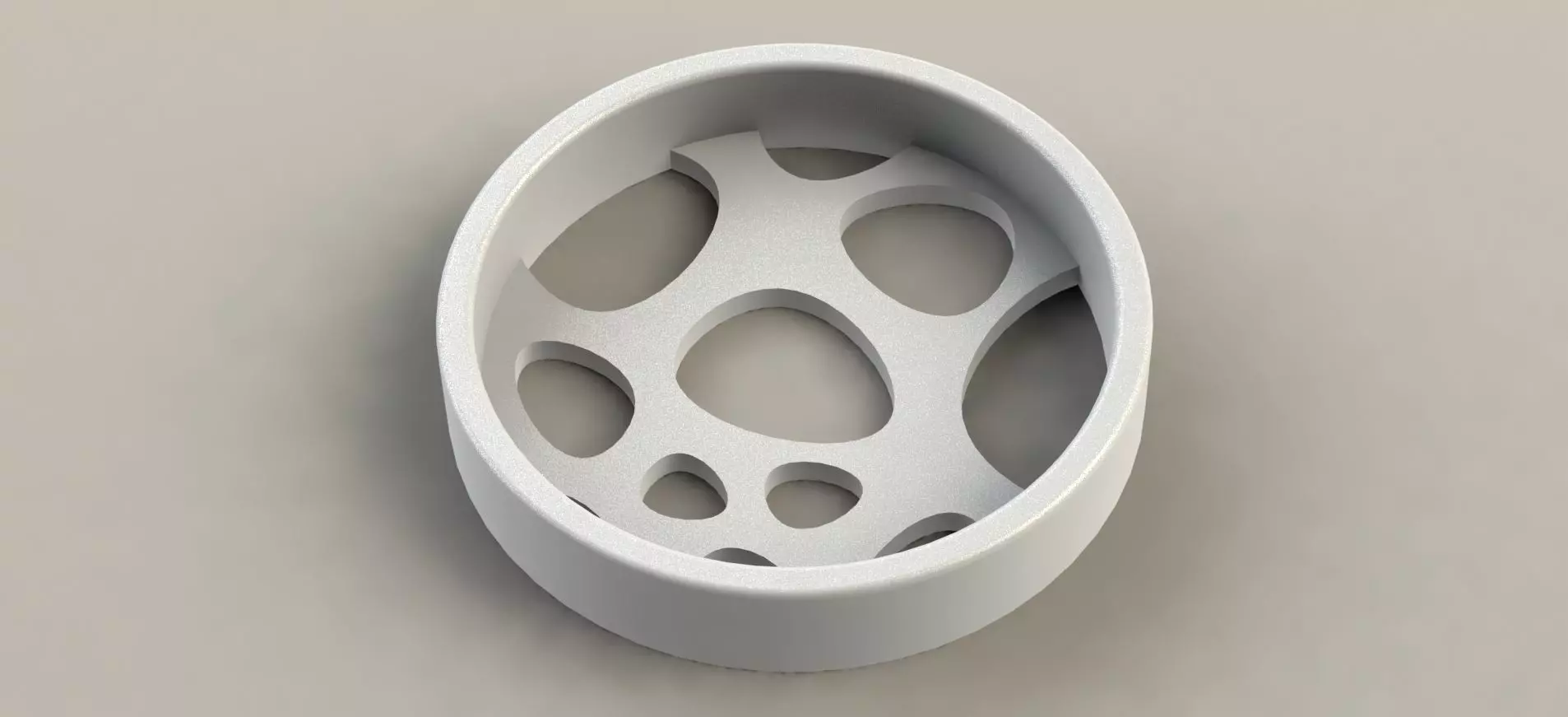 Crater Coaster  3D print model_0