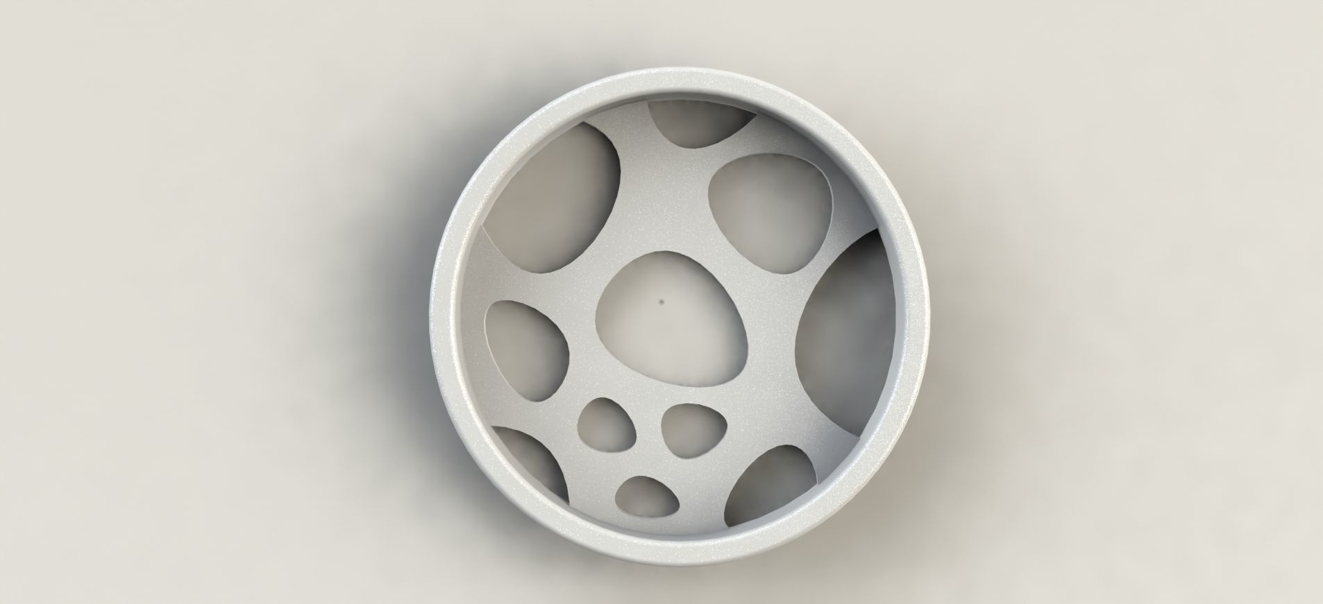 Crater Coaster  3D print model_2