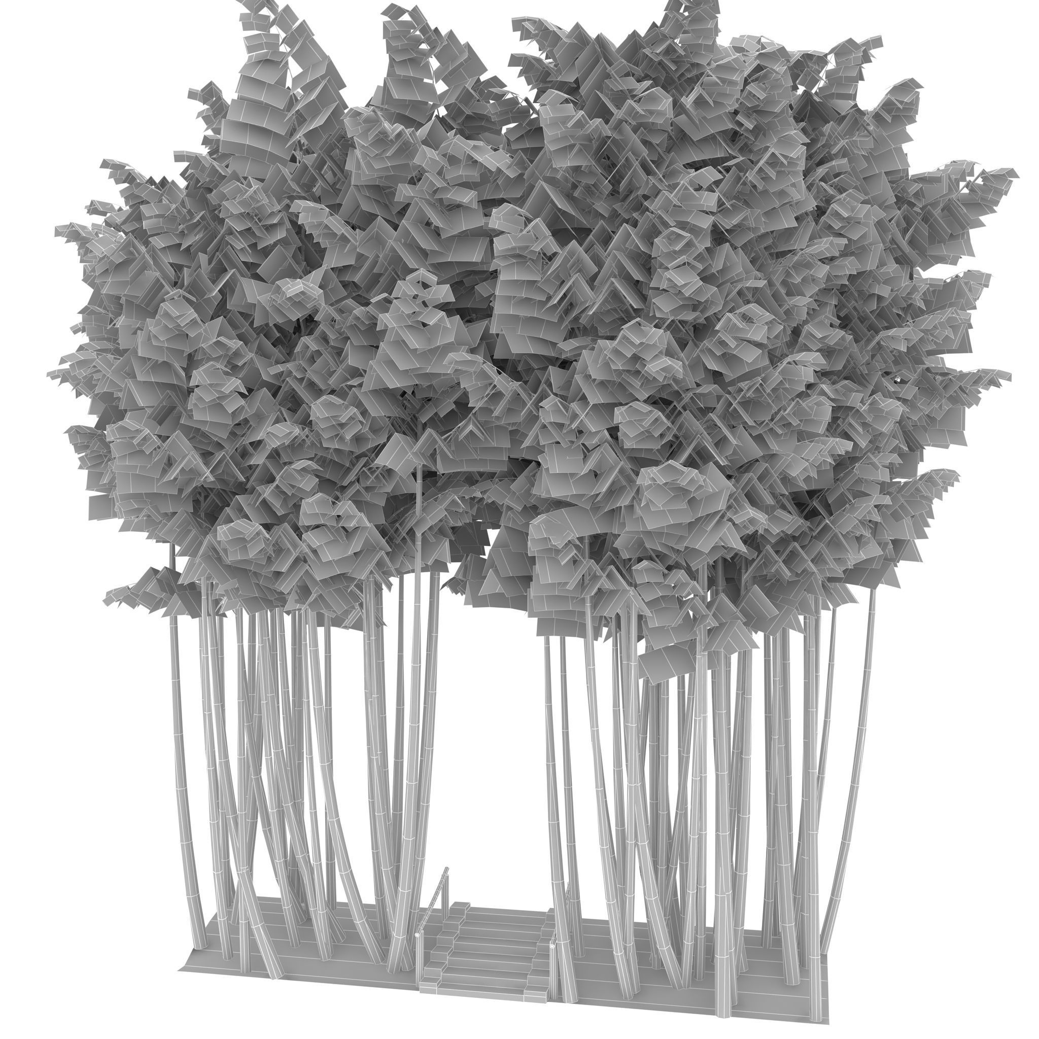 Bamboo corridor 2 3D model_10